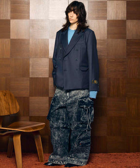 Big Pocket 2way Buggy Denim Cargo Pants