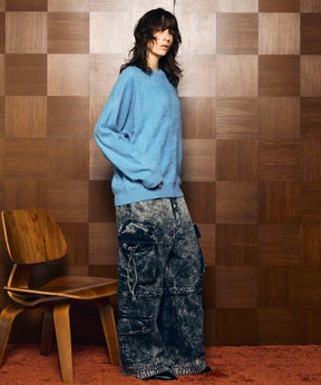 Big Pocket 2way Buggy Denim Cargo Pants