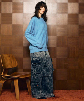 Gradation Short Length Prime-Over V-Neck Knit Pullover