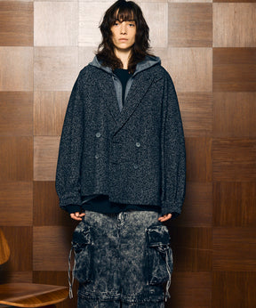 【Italian Dead Stock Fabric】Prime-Over Curved Pocket Jacket