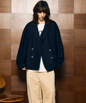 【Italian Dead Stock Fabric】Prime-Over Curved Pocket Jacket