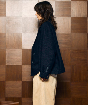 【Italian Dead Stock Fabric】Prime-Over Curved Pocket Jacket