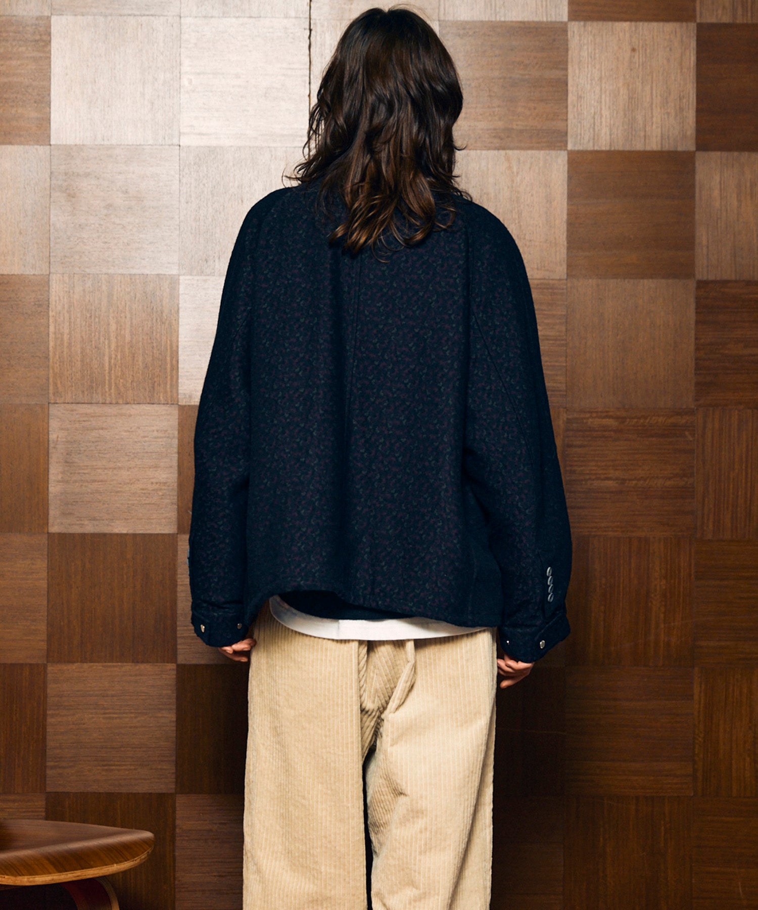 【Italian Dead Stock Fabric】Prime-Over Curved Pocket Jacket