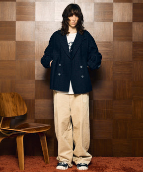 【Italian Dead Stock Fabric】Prime-Over Curved Pocket Jacket