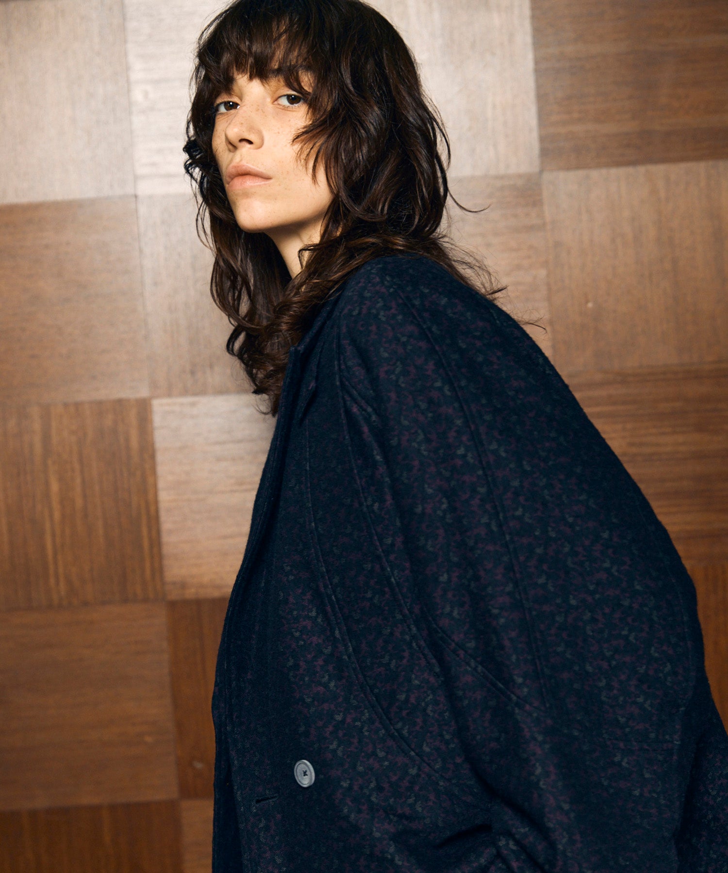 【Italian Dead Stock Fabric】Prime-Over Curved Pocket Jacket