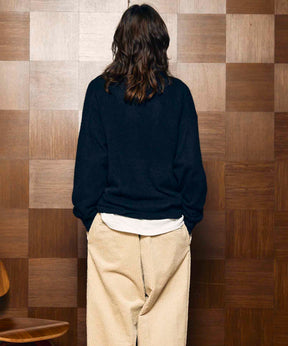 Super140 Brushed Extra Fine Merino Wool V-neck Cardigan