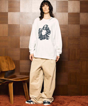[25AW PRE-ORDER] Nuance Graphics Hand Stitching Long Sleeve TEE