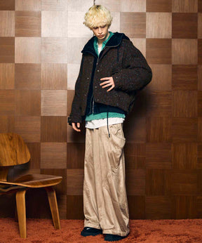 Different Material Docking Prime-Over Military Blouson