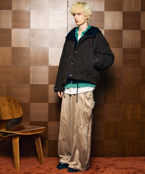 【Italian Dead Stock Fabric】Prime-Over Curved Pocket Blouson