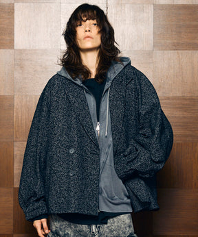 【Italian Dead Stock Fabric】Prime-Over Curved Pocket Jacket