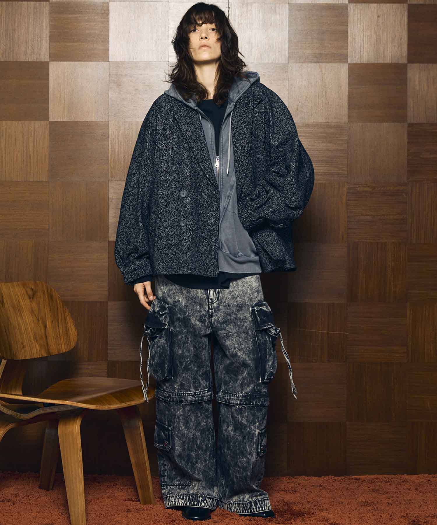 Big Pocket 2way Buggy Denim Cargo Pants