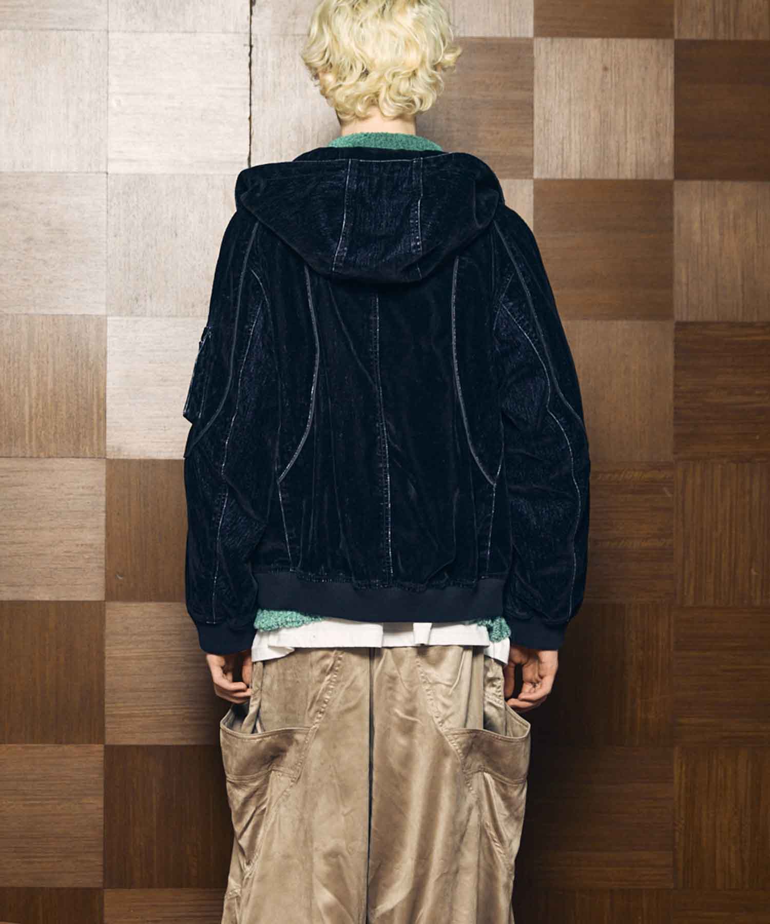 Different Material Docking Prime-Over Military Blouson