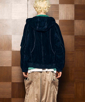 Different Material Docking Prime-Over Military Blouson