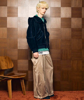 Different Material Docking Prime-Over Military Blouson