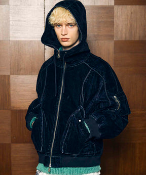 Different Material Docking Prime-Over Military Blouson