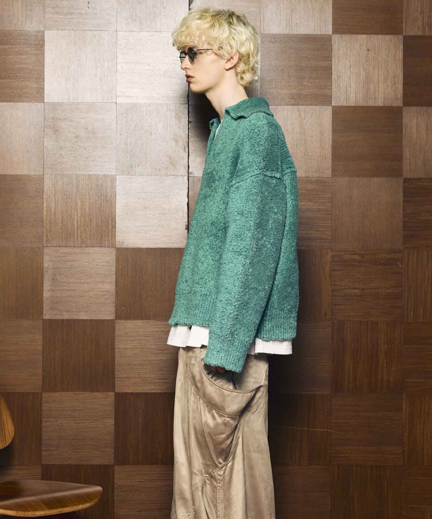 Gradation Short Length Prime-Over V-Neck Knit Pullover