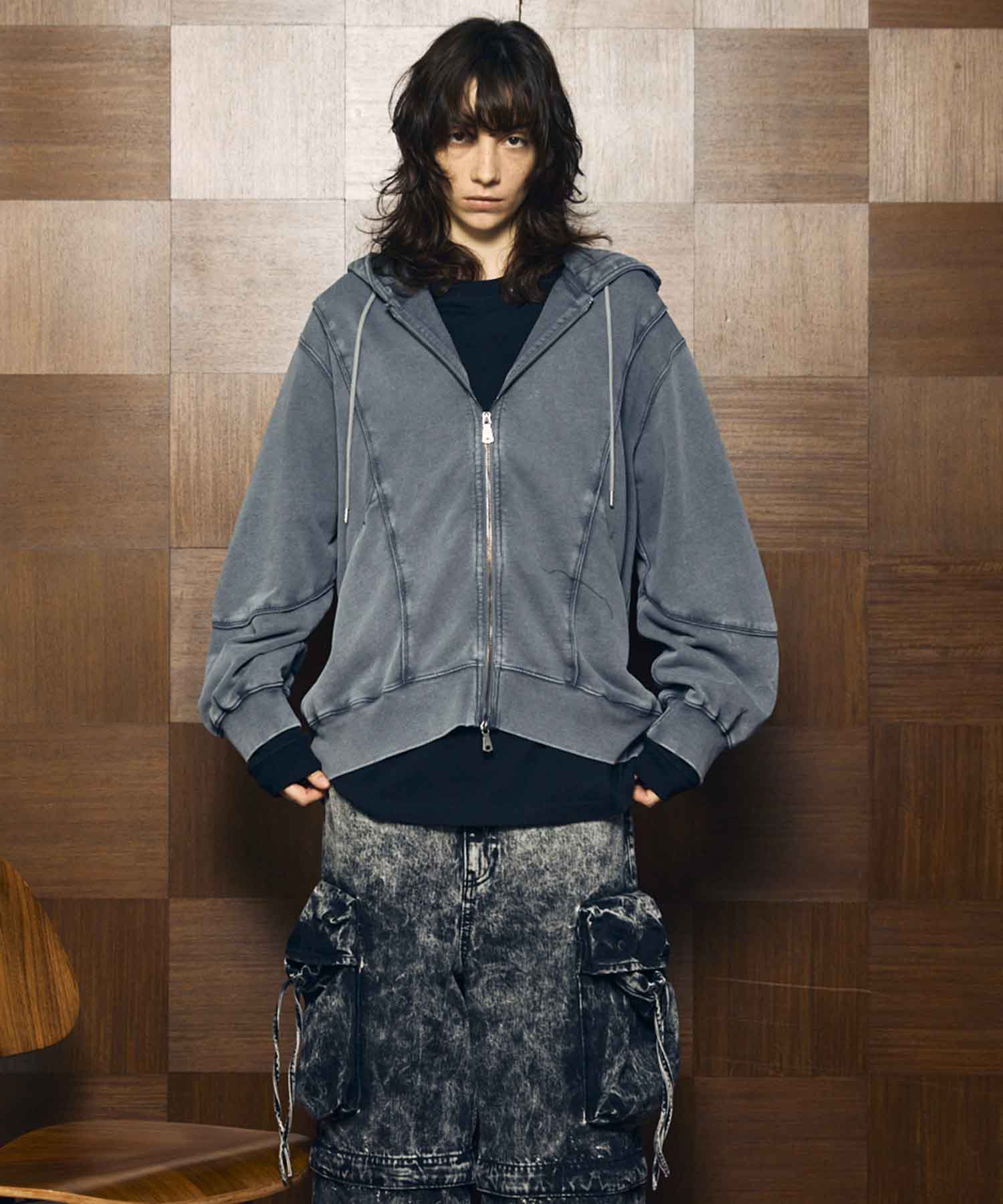 Prime-Over Crew Neck Long Sleeve Waffle T-Shirt