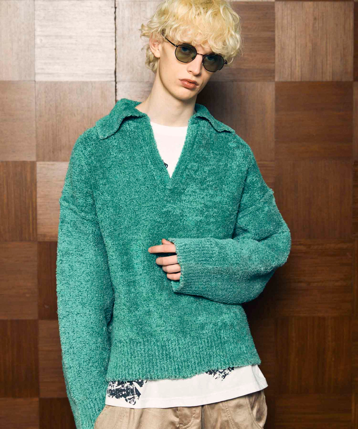 Fade Yarn Prime-Over Skipper Knit