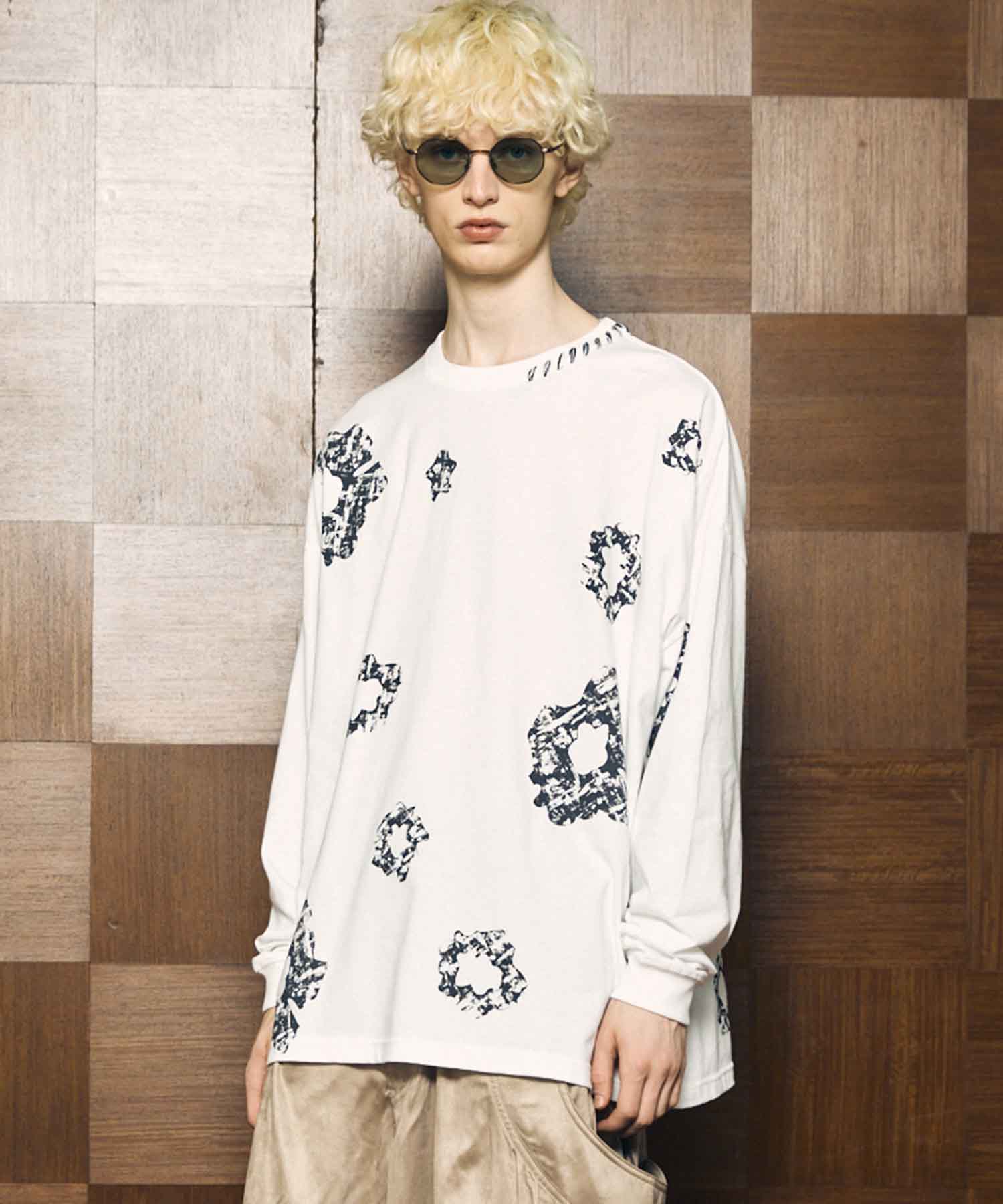 [25AW PRE-ORDER] Nuance Graphics Hand Stitching Long Sleeve TEE