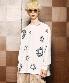 [25AW PRE-ORDER] Nuance Graphics Hand Stitching Long Sleeve TEE