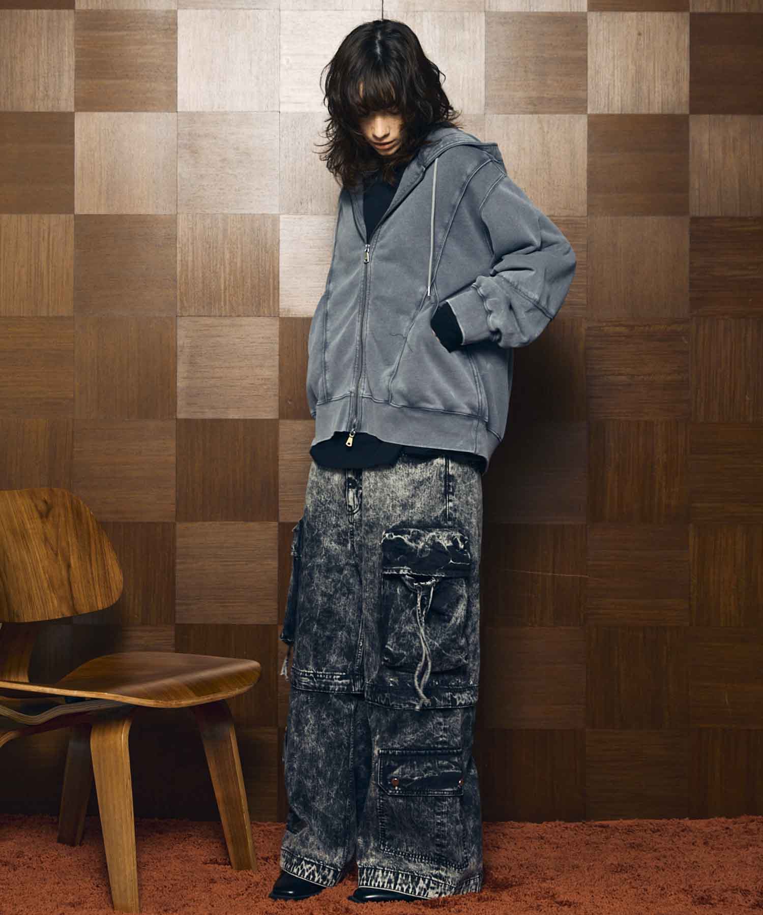 Prime-Over Crew Neck Long Sleeve Waffle T-Shirt