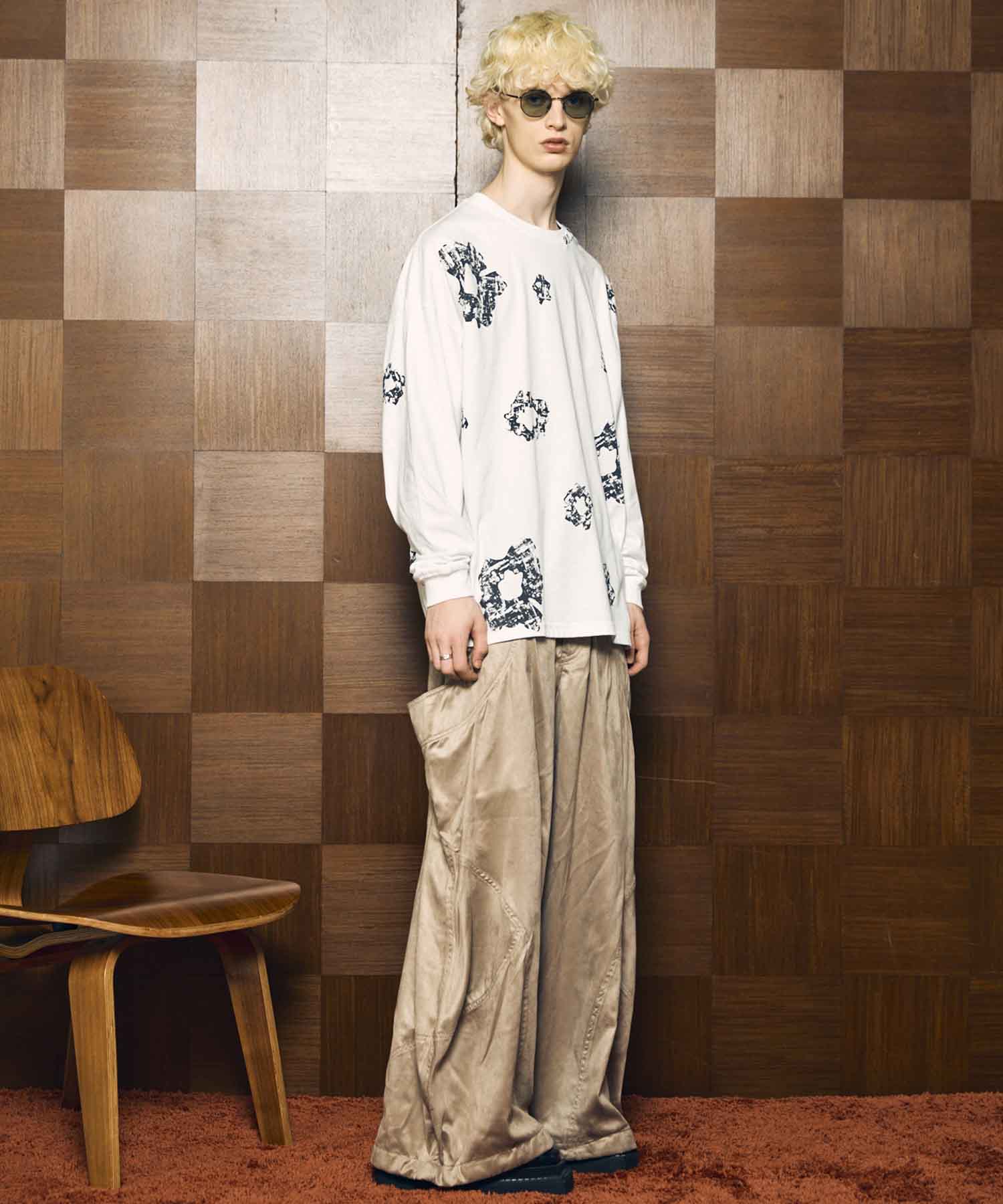 [25AW PRE-ORDER] Nuance Graphics Hand Stitching Long Sleeve TEE