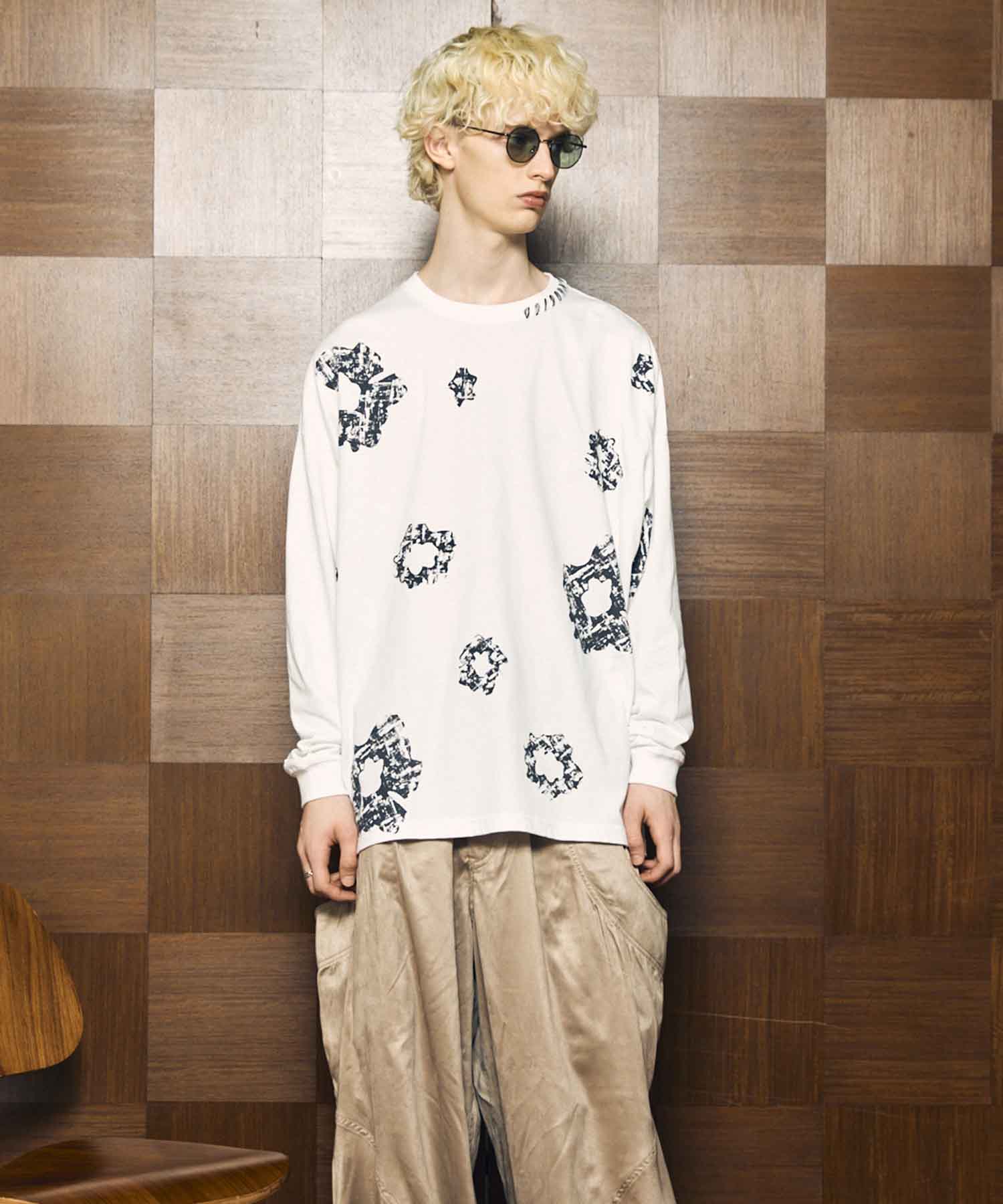 [25AW PRE-ORDER] Nuance Graphics Hand Stitching Long Sleeve TEE