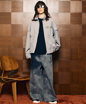 주요 멀티 포켓 블루슨