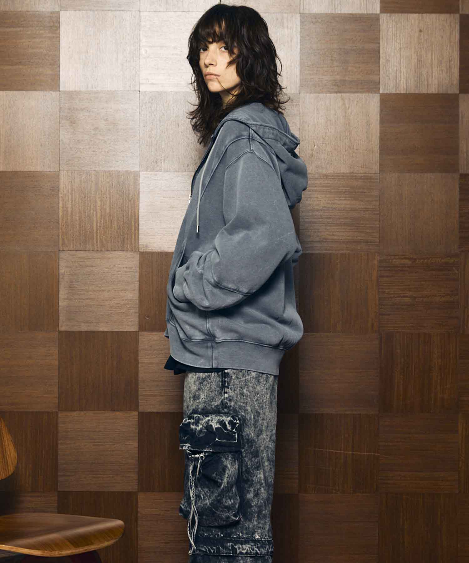 Prime-Over Crew Neck Long Sleeve Waffle T-Shirt