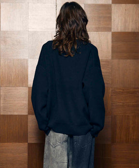 Gradation Short Length Prime-Over V-Neck Knit Pullover