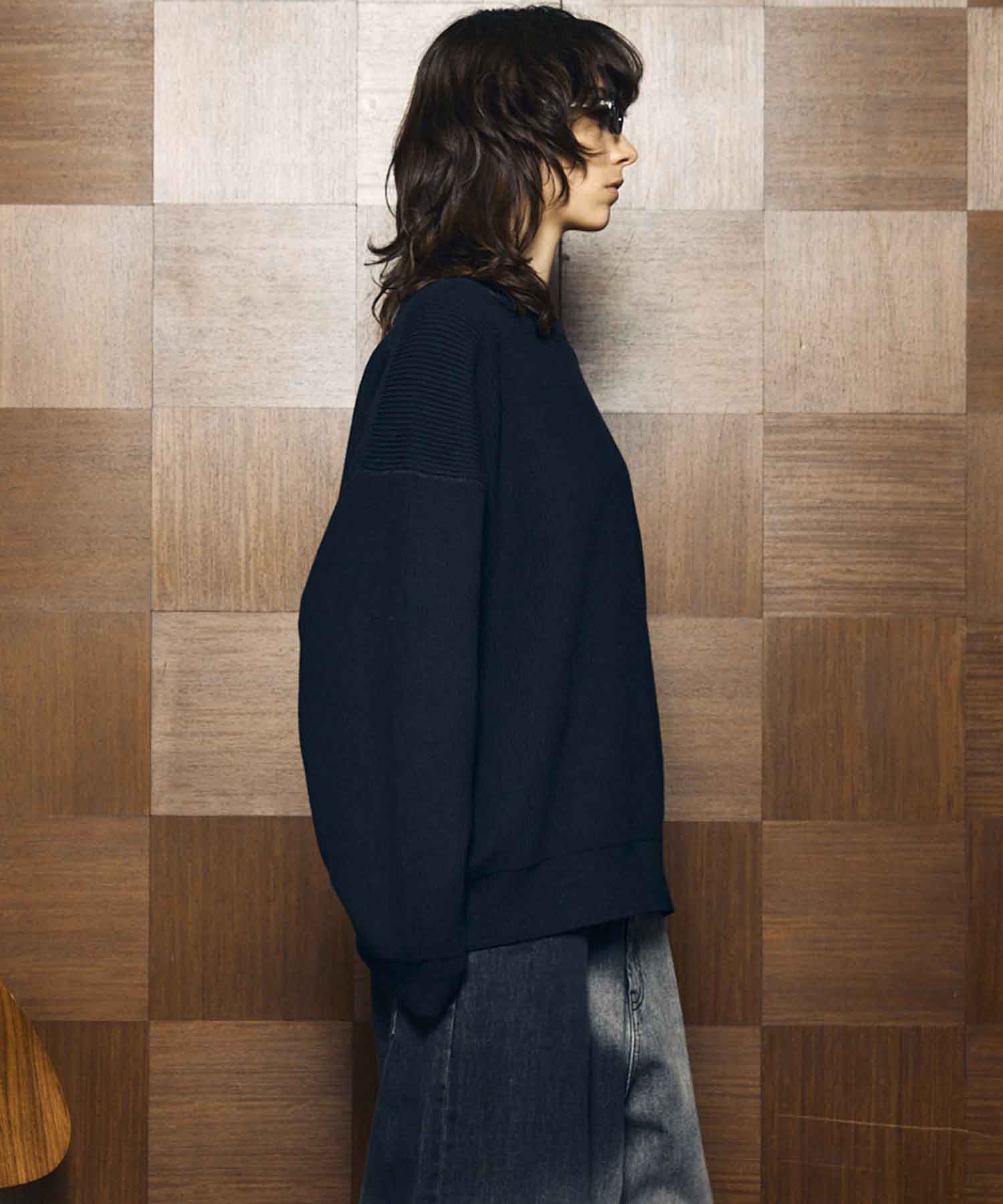 Gradation Short Length Prime-Over V-Neck Knit Pullover