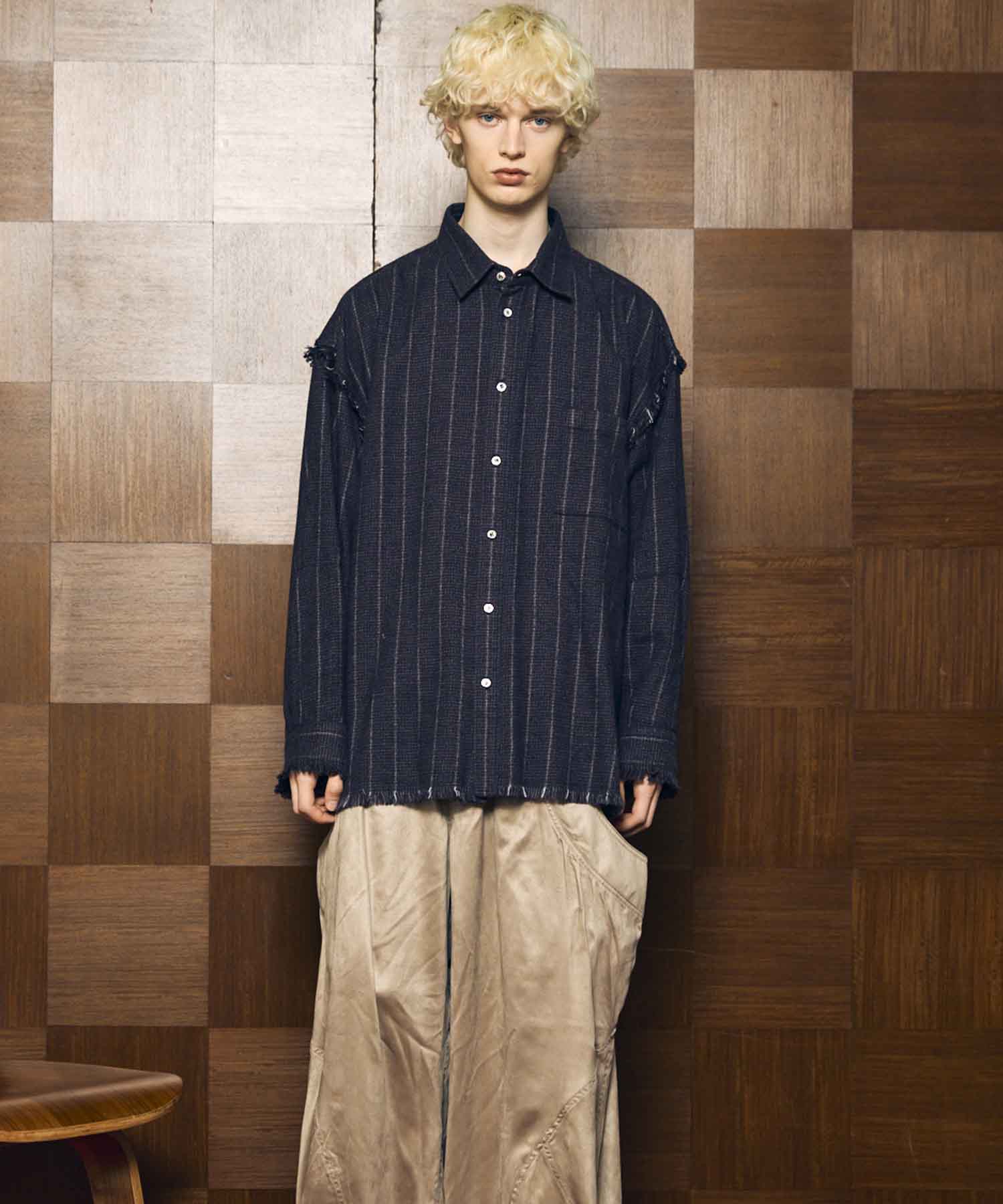 [Sales open at 12:00 pm on Saturday, September 13th] [Italian Dead Stock Fabric] Prime-Over Cut Off Shirts