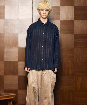 [Sales open at 12:00 pm on Saturday, September 13th] [Italian Dead Stock Fabric] Prime-Over Cut Off Shirts