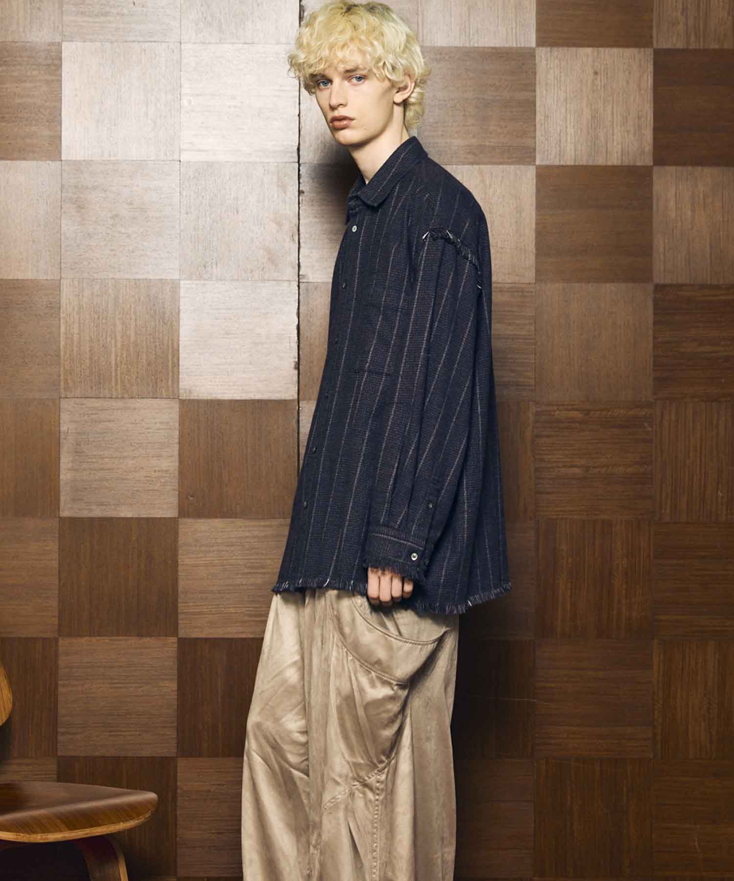 [Sales open at 12:00 pm on Saturday, September 13th] [Italian Dead Stock Fabric] Prime-Over Cut Off Shirts