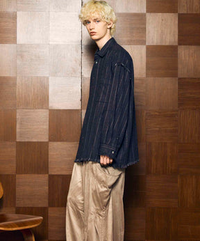 [Sales open at 12:00 pm on Saturday, September 13th] [Italian Dead Stock Fabric] Prime-Over Cut Off Shirts