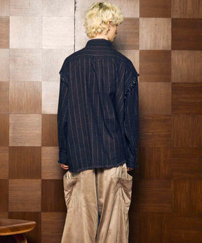 [Sales open at 12:00 pm on Saturday, September 13th] [Italian Dead Stock Fabric] Prime-Over Cut Off Shirts