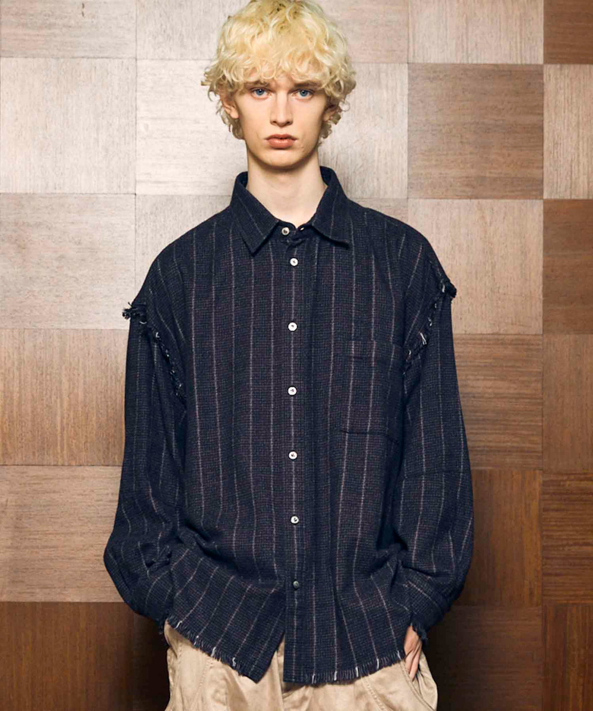 【Italian Dead Stock Fabric】Prime-Over Cut Off Shirts