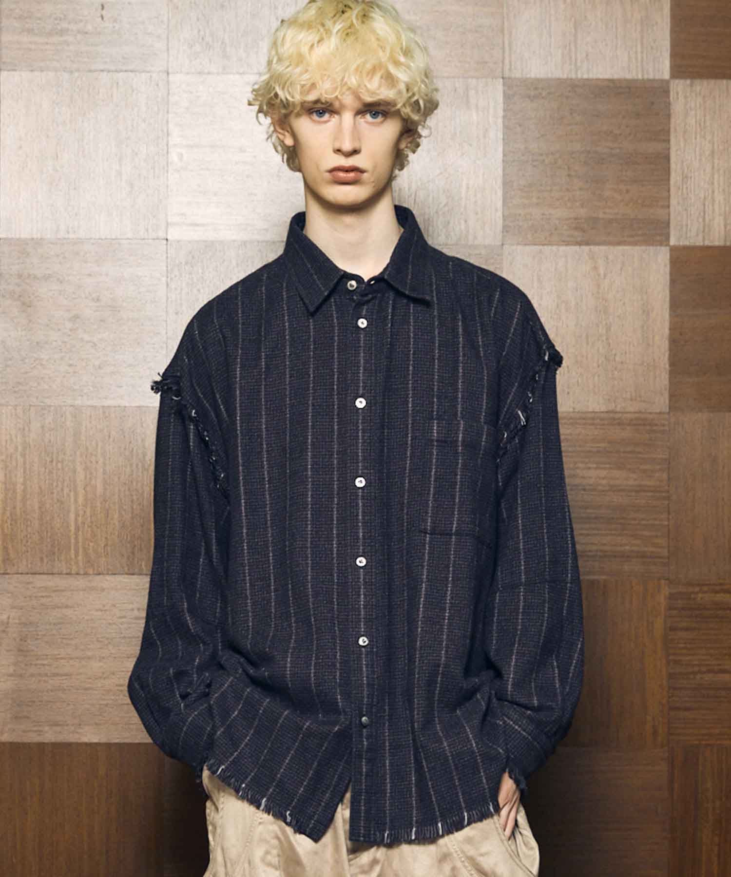 [Sales open at 12:00 pm on Saturday, September 13th] [Italian Dead Stock Fabric] Prime-Over Cut Off Shirts