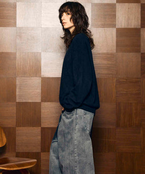 Gradation Short Length Prime-Over V-Neck Knit Pullover