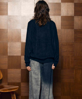 Gradation Short Length Prime-Over V-Neck Knit Pullover