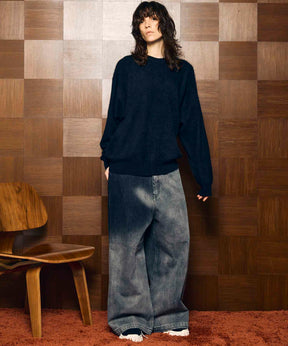 Gradation Short Length Prime-Over V-Neck Knit Pullover