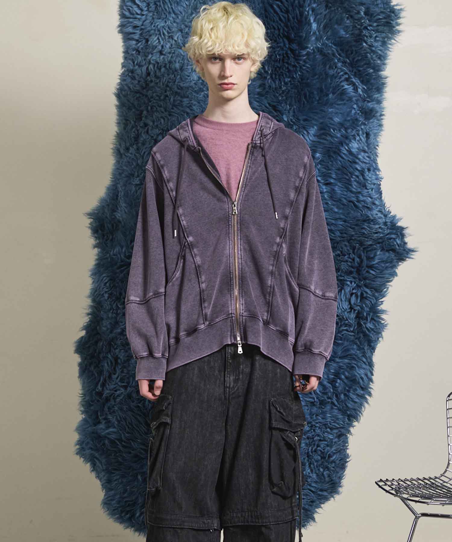 Prime-Over Crew Neck Long Sleeve Waffle T-Shirt