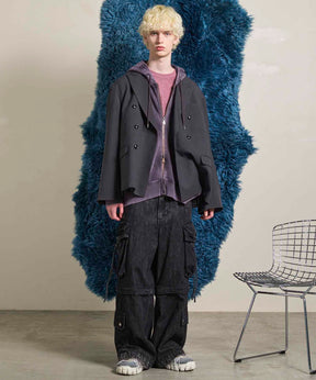 Gradation Short Length Prime-Over V-Neck Knit Pullover