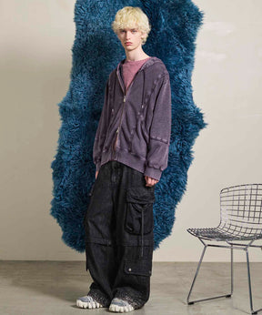 Gradation Short Length Prime-Over V-Neck Knit Pullover