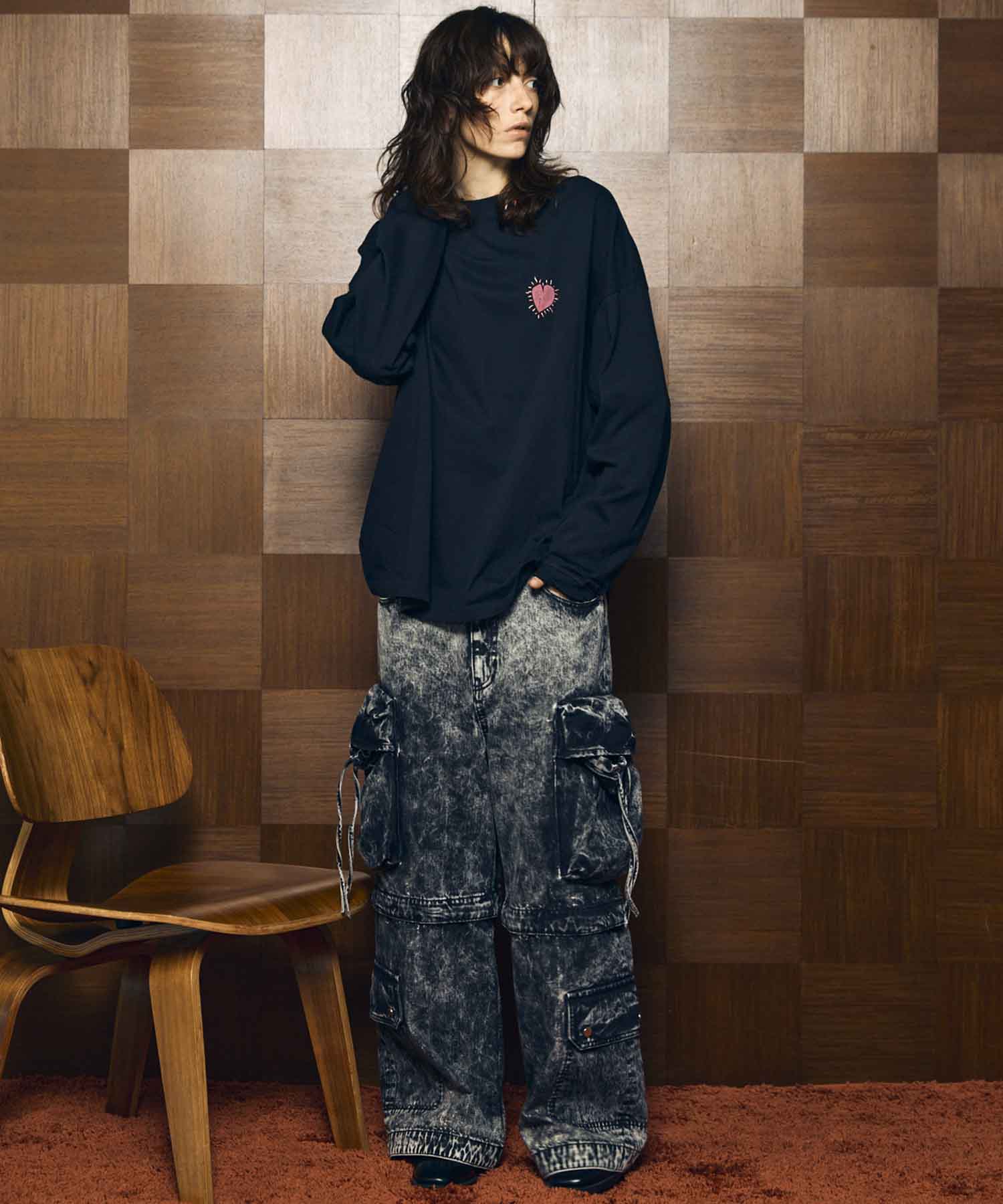 Big Pocket 2way Buggy Denim Cargo Pants