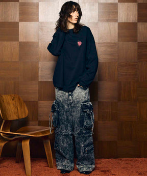 Big Pocket 2way Buggy Denim Cargo Pants