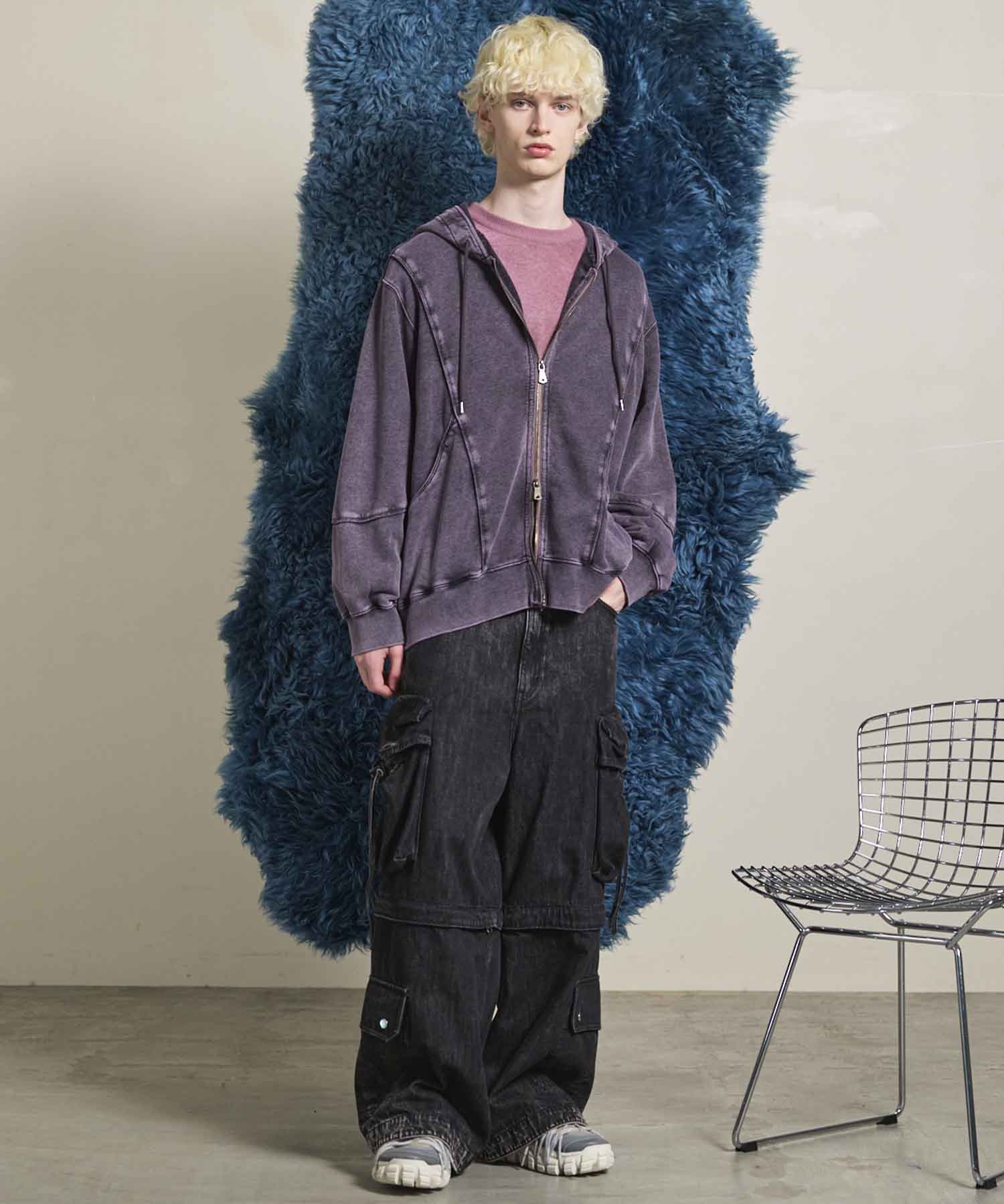 Big Pocket 2way Buggy Denim Cargo Pants