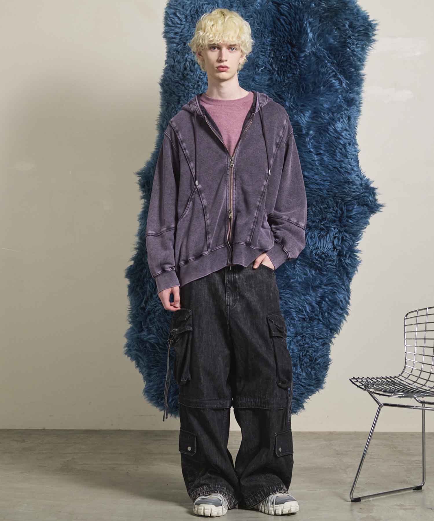 Prime-Over Crew Neck Long Sleeve Waffle T-Shirt