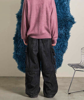 Big Pocket 2way Buggy Denim Cargo Pants