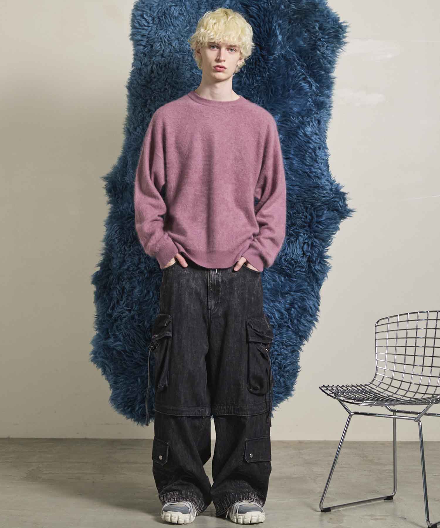 Gradation Short Length Prime-Over V-Neck Knit Pullover